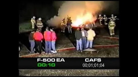 F-500 EA vs CAFS on Two 40 Tire Pile Fires