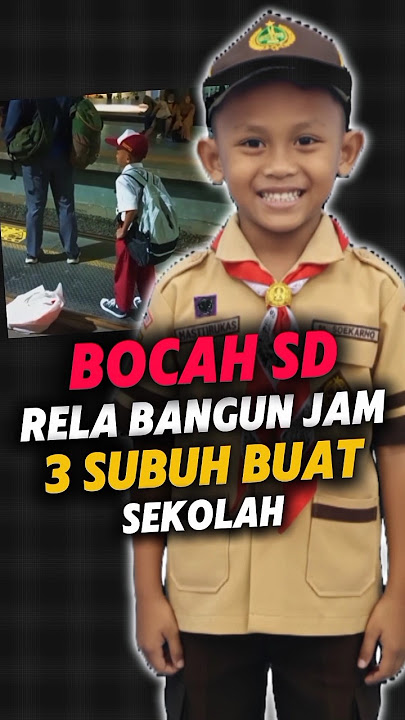 Bocah SD INI RELA BANGUN JAM 3 SUBUH BUAT SEKOLAH! #shorts