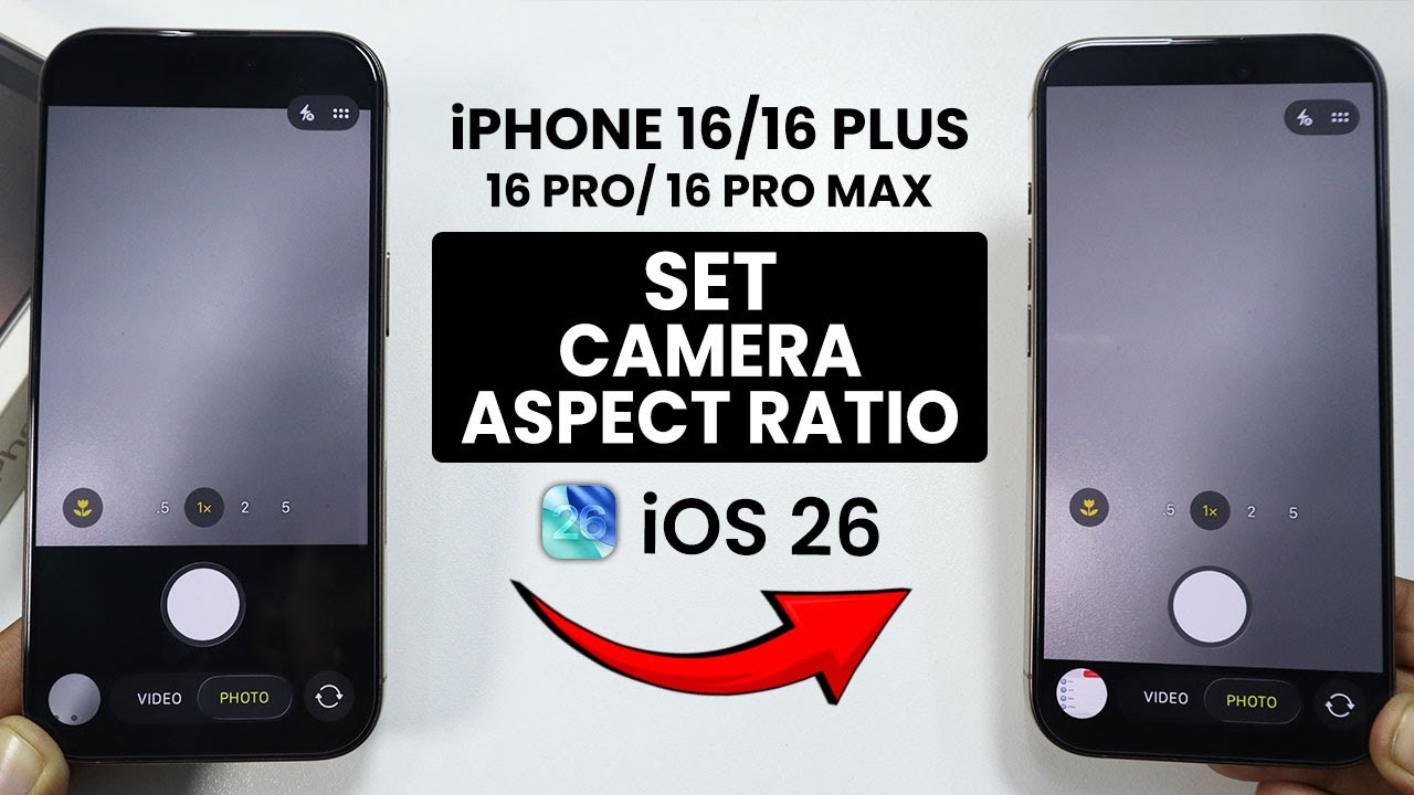 [iOS 26] Как установить соотношение сторон камеры на iPhone 16 / 16 Pro Max (16:9)