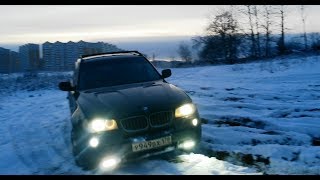 Покатушки BMW X3 E83, снежная целина