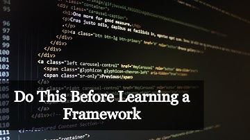 Stop! Do This Before Learning a Framework - [ Angular | Vue | React ]