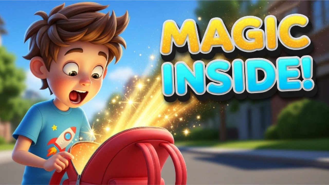 Magic Backpack Show What's Inside the SECRET Glowing Backpack?! 🎒 Magic Cartoon for Kids ...