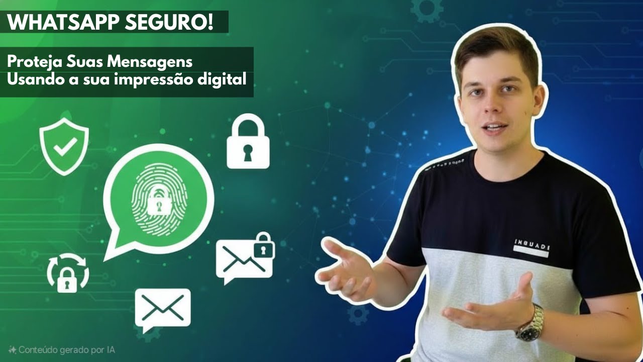 WHATSAPP SEGURO! Bloqueie com DIGITAL e Proteja Suas Mensagens AGORA!