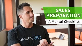 Sales Preparation Tip - Create a Mental Checklist