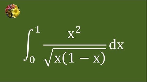 2025 MIT Integration Bee Quarter Final # 4  Problem # 2 (2nd method)(Mis-2759A)