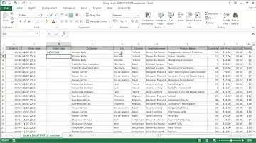 Microsoft Excel 2016 - Using the SUBSTITUTE() Function