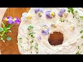 花を食べる 〜 庭の花ケーキ／Power Flowers&Herbs on Cake for Quarantine Life