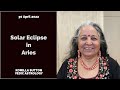 Solar Eclipse in Aries: Komilla Sutton