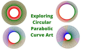 Parabolic Curve Art in Circles | How to Draw Circle Art | Exploring Circular Parabolic Curve Art