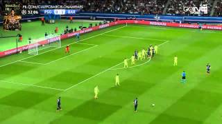 Barcelona Brilliant Offside Trap HD vs PSG   OLé / Champions League 2015