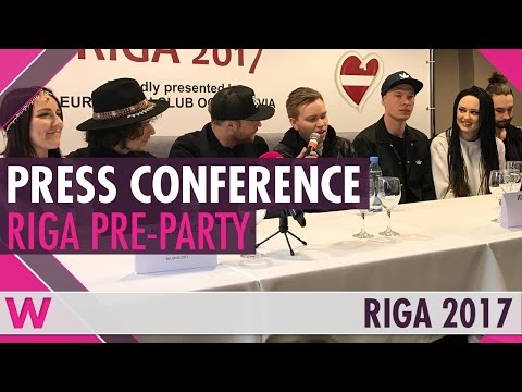 Eurovision Pre-Party Riga 2017: Press conference