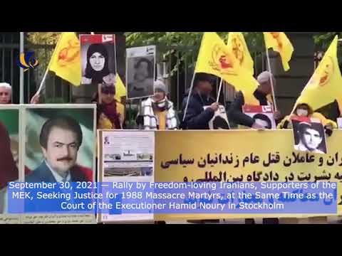 September 30, 2021 — Rally by Freedom loving Iranians, Supporters of the MEK in Stockholm.