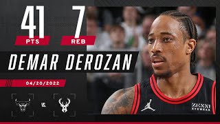 DeMarvelous DeRozan's 41 PTS helps Bulls stun Bucks to even series 🔥