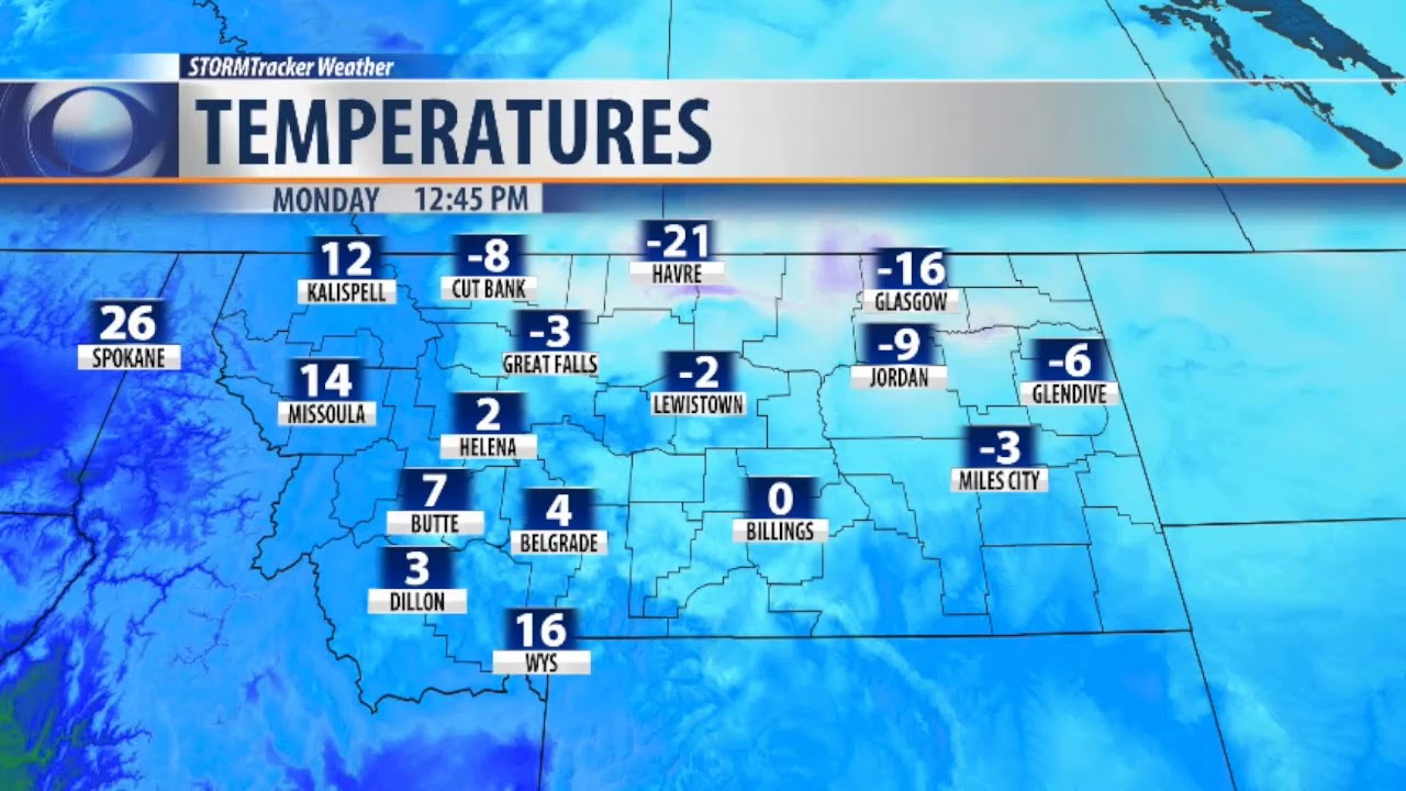 Cold Wind Chills Again Tonight For Butte & SW Montana - YouTube