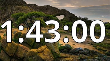 1 Hour 43 Minutes Countdown Timer With Alarm Sound At the End (Simple Beep)