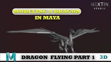 3D Animation in Maya, Dragon Part-1