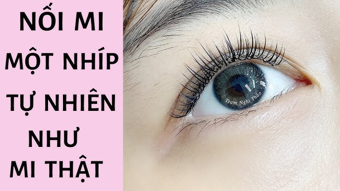 Nối mi 1 nhíp bộ mi tự nhiên như mi thật - Xử lí bộ mi cong, xô lệch -  YouTube