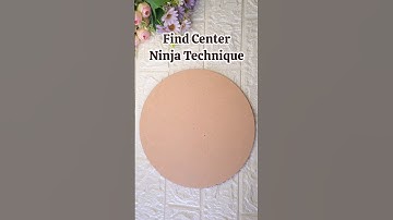 How to find Center of a circle 🥷 #diyideas #craftideas #mandalaart #shorts #ytshorts #artshorts