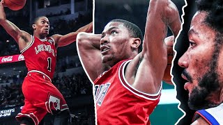 Derrick ROSE TOP 15 MUST WATCH DUNKS Of His Career