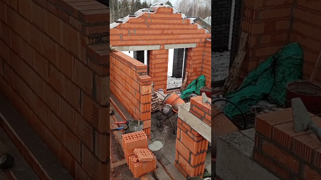 Черновая кладка из паротерма. Скоро финиш. - YouTube