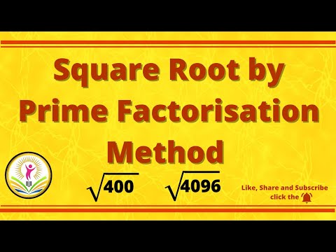 How to Find Square Root by Prime Factorisation Method | Class 8th Ch- 6 | Squares and Square Roots