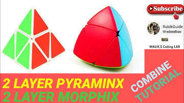 2x2 Pyraminx and 2x2 Pyramorphix ( Master Morphix) Combine Tutorial