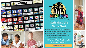 Chore Charts for Kids | NEATLINGS Chore Card System Overview