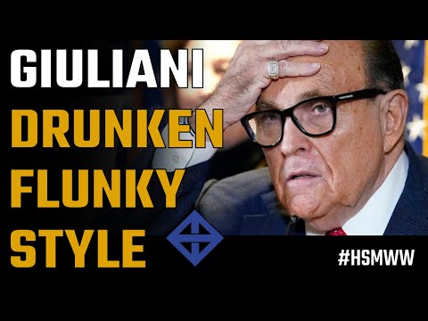 Rudy Giuliani's new martial art ~ drunken flunky style