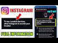 Set Up On New Device Instagram | to use location services allow instagram to access your location