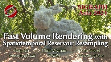 Fast Volume Rendering with Spatiotemporal Reservoir Resampling - SIGGRAPH Asia 2021