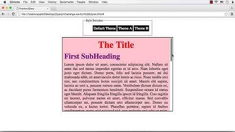 jQuery Style Switcher: How to Switch between Different Styles Easily?
