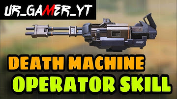 HOW TO USE DEATH MACHINE OPERATOR SKILL IN CALL OF DUTY MOBILE GAMEPLAY HINDI || #UR_GAMER_YT