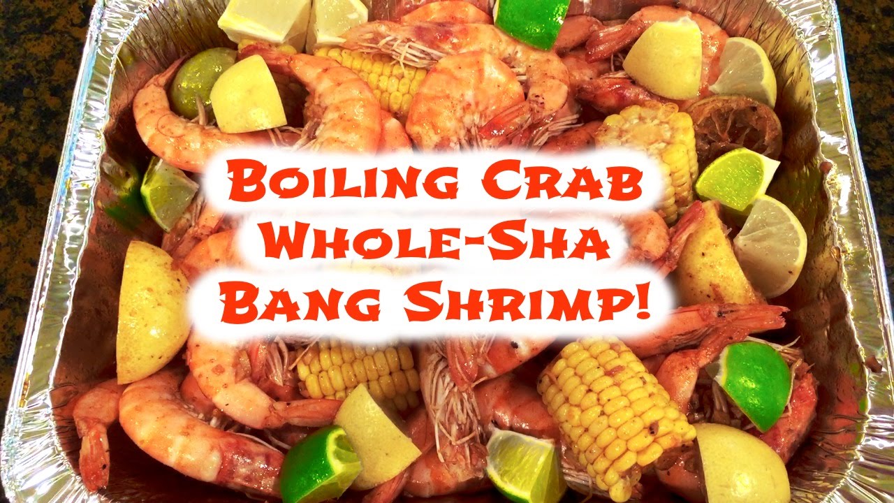 Shrimp Boil with Boiling Crab's Whole Shabang Sauce