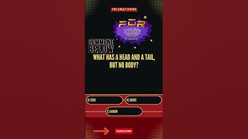 What has a head and a tail, but no body? #riddle