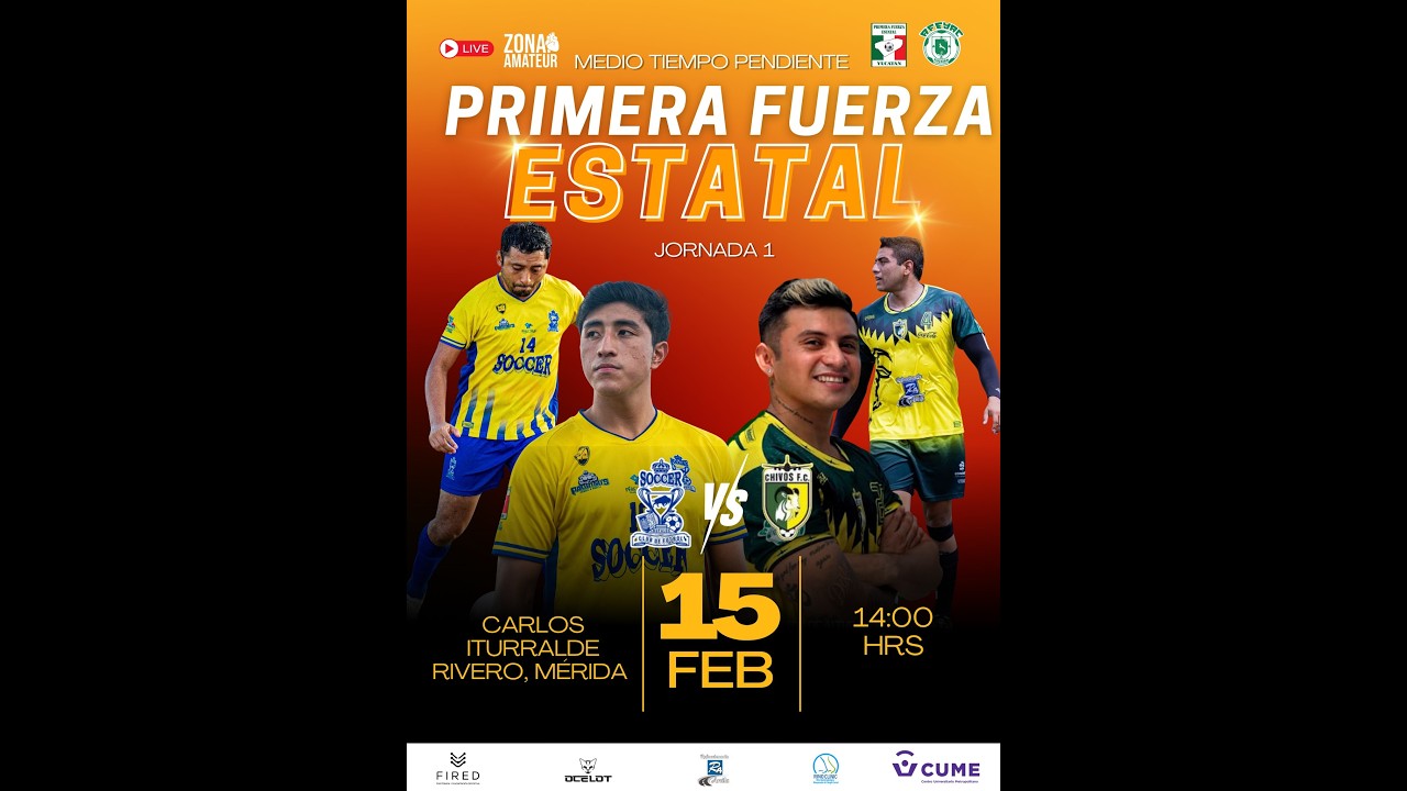 Club Soccer de Merida vs Chivos Sindicato del Aeropuerto.