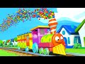 🚂🎨 Train Paint learn color for Kids &amp; Finger Family Songs