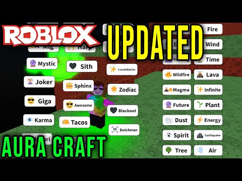 [UPDATED] AURA CRAFT - ALL AURAS (FREE, NO ROBUX USE) - Roblox