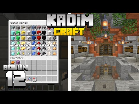 Kadimcraft 1: Bölüm 12 - BASİT ve İYİ BİR DEPOLAMA SİSTEMİ !!