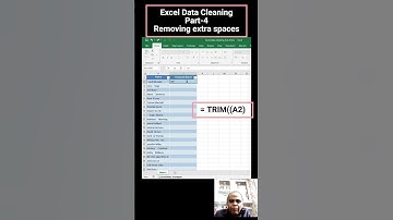 Remove Extra Spaces in Excel Using TRIM Function | Excel Data Cleaning