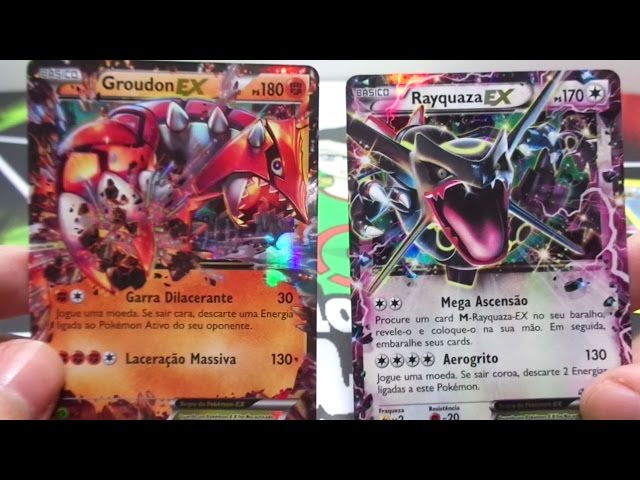 5º Pokémon TCG Unbox: BOX RAYQUAZA EX BRILHANTE COM MEGA DE ITU