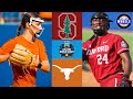 8 stanford vs 1 texas  wcws opening round  2024 college softball highlights