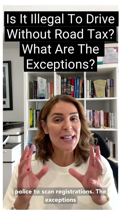 Is it illegal to drive without road tax?