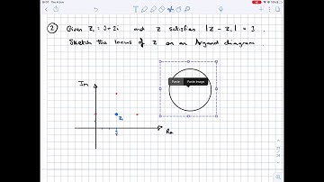 1 Complex numbers Loci