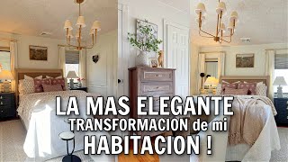 TRANSFORMACIÓN SUNTUOSA Y ELEGANTE de mi HABITACIÓN ✨LAS IDEAS que la RENOVARON TOTALMENTE 🤯 BEDROOM