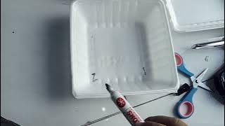 Cara Buat Media Pancing  Walet dari Kotak Nasi/Streoform