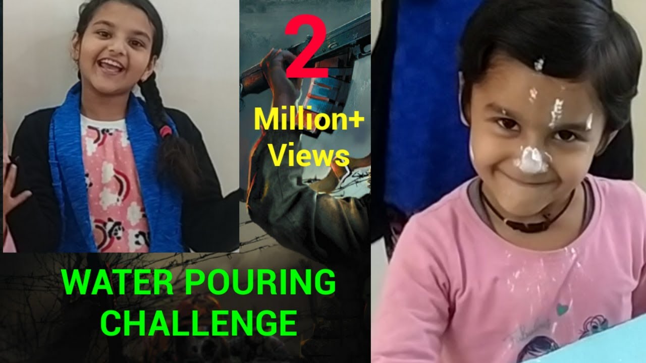 Water Pouring Challenge //Funny Challenge//Aarohi and Aaradhika Video