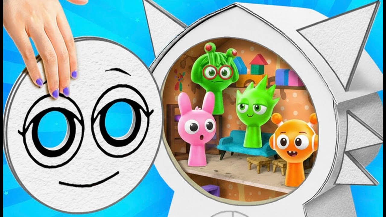 🏥 Hospital de Sprunki Enfermito 💖 *Construye un mini hospital de cartón*