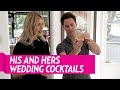 sasha farber and emma slater make his and hers wedding cocktails