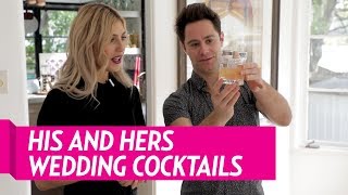 sasha farber and emma slater make his and hers wedding cocktails