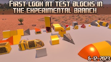 Empyrion Galactic Survival - First look at test blocks in the experimental branch.